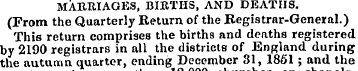 MARRIAGES, BIRTHS, AND DEATHS. (From the...