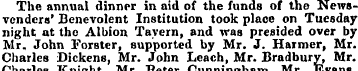 The annual dinner in aid of the funds of...