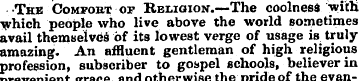 •The Comfort or Religion.—The coolness w...