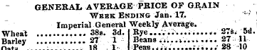 GENERAL AVERAGE PRICE OF GRAIN Week Endi...