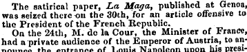 The satirical paper, La Mag a, published...