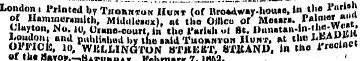 Londoni Printed l>y Thomson Hunt (of Mro...