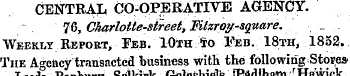 CENTRAL CO-OPERATIVE AGENCY. 76, Charlot...