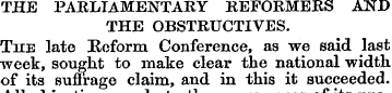 THE PARLIAMENTARY REFORMERS AND THE OBST...