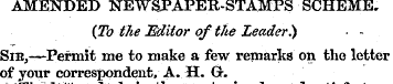 AMENDED NEWSJPAPER-STAMPS SCHEME. {To th...