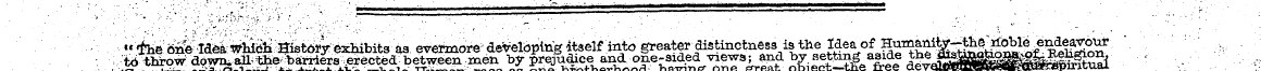 « the one Idea which History exhibits as...