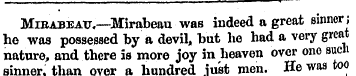 Mibabeatt.—Mirabeau was indeed a great s...
