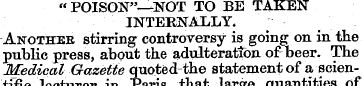 " POISON"—NOT TO BE TAKEN INTERNALLY. An...