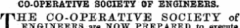 CO-OPERATIVE SOCIETY OF ENGINEERS. THE CO-OPERATIVE SOCIETY of ENGINEERS are NOW PEEPAEEJ) to execute