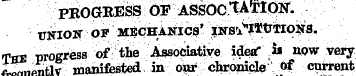 PKGOBES? OF ASSOCIATION. tmON OF MECKAlS...