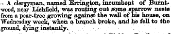 - A clergyman, named Errington, incumben...