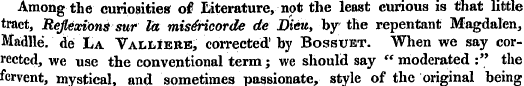 Among the curiosities of literature, not...