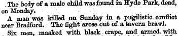 The body of a male child was found in Hy...