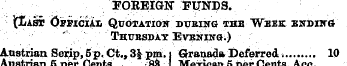 FOREIGN FUNDS. \TiIlB& Official Quotatio...