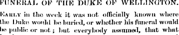 VUNURAL OV TltM DUKE OF WELLINGTON. Kaim...