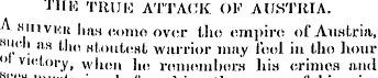 HI 10 TIUJK ATTACK OF AUSTRIA. A siiivKR...