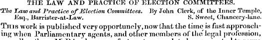 THE LAW AND PRACTICE OF ELECTION COMMITT...