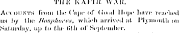 TIIK K A Kilt WAK. ACCOUNTS from the ('a...