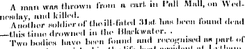 A man wan thrown from a carl, in I'nil M...