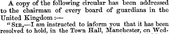 A copy of the following circular has bee...