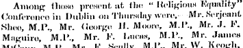 Among those present at the; " ItcligiouH...