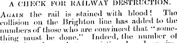 A CHECK FOR RAILWAY DESTRUCTION. Aoain t...