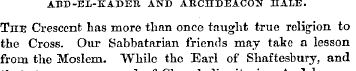 ABD-EX-KADER AND ARCHDEACON HALE. The Cr...