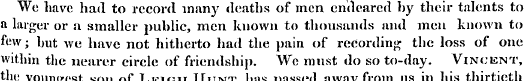 We have had to record many deaths of men...