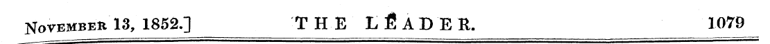 November 13, 1852.] THE L fi A D E R. 10...