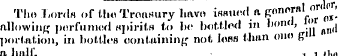 The Lords of tho Treasury havo issued a ...