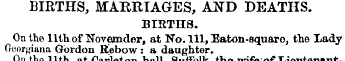 BIRTHS, MARRIAGES, AND DEATHS. BERTHS. O...