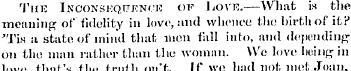 Tick .Iuconskquknoj! of Love.—What is th...