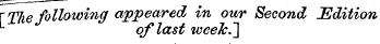 \ The following appeared in our Second E...
