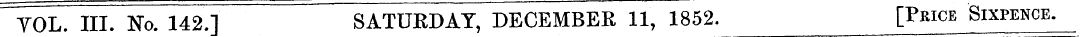 YOL. III. No. 142.1 SATURDAY, DECEMBER 1...