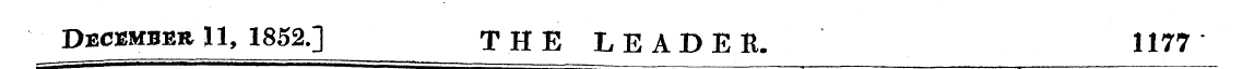 December 11, 1852.] THE LEADER. 1177