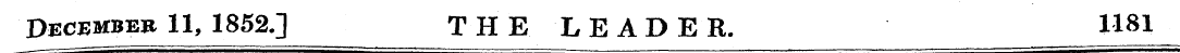 December 11, 1852.] THE LEADER. 1181