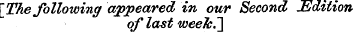 \The following appeared in our Second JE...