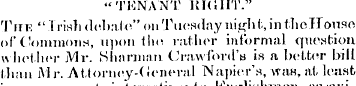 "TENANT KKillT." TrTK " Irish debate" on...