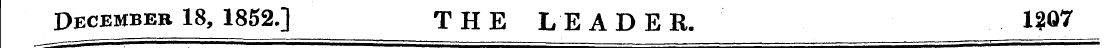 December 18, 1852.] THE LEADER. 1?G7