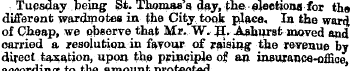 Tuesday being St. Thomas 9 day, the elec...