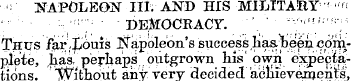 ' ¦ NAPOLEON III. AND HIS MILITARY ' "« ...