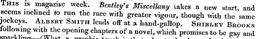 This is magazine week. Bentley's Miscell...