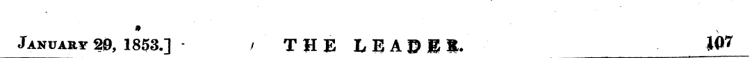 * January 20, 1853.] . / THE LBAPil. W 7