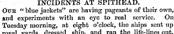 INCIDENTS AT SPITHEAD. Ottb "bluejackets...