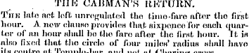 TUB CAHMAN'S IumiRN. Tiim late oet; left...