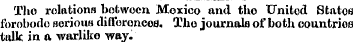 Tho relations between Mexico and tho Uni...