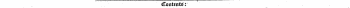 Contents: