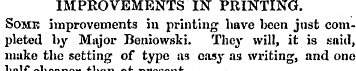 IMPROVEMENTS IN PRINTING. Somk improveme...