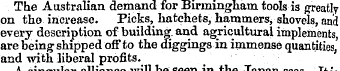 The Australian demand for Birmingham too...