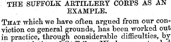 THE SUFFOLK ARTILLERY CORPS AS AN EXAMPL...